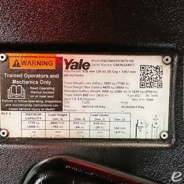 2019 Yale ESC040AD