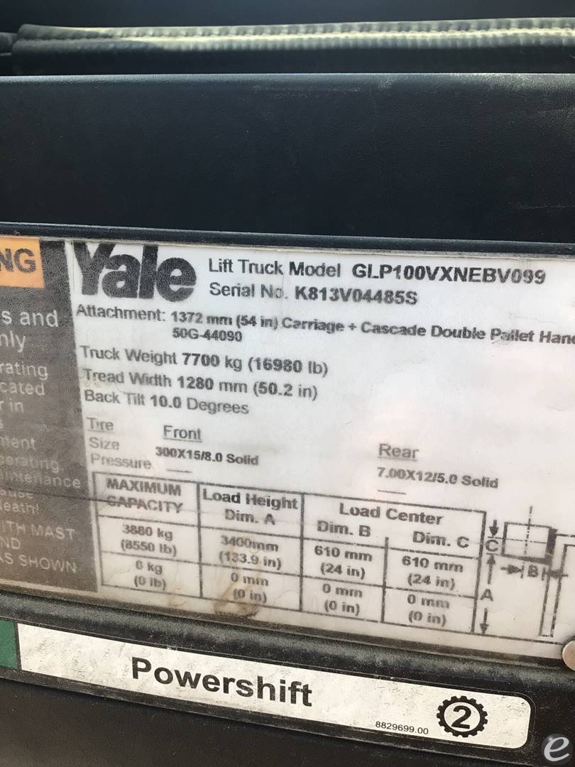 2018 Yale GLP100VX