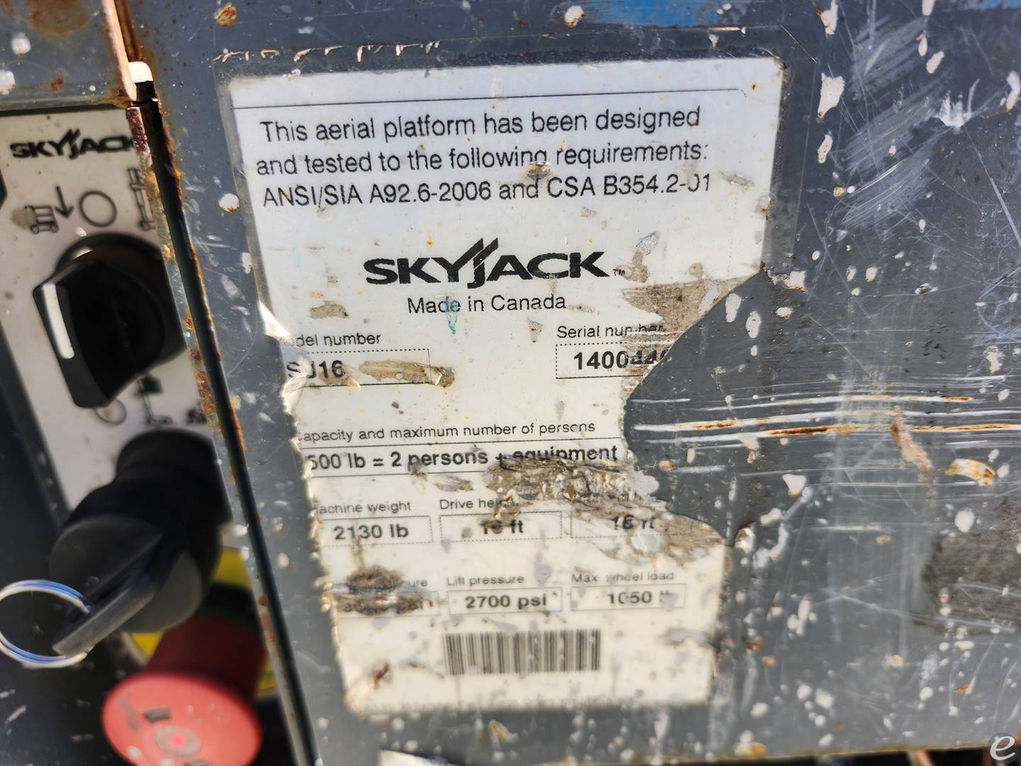 2014 Skyjack SJ16