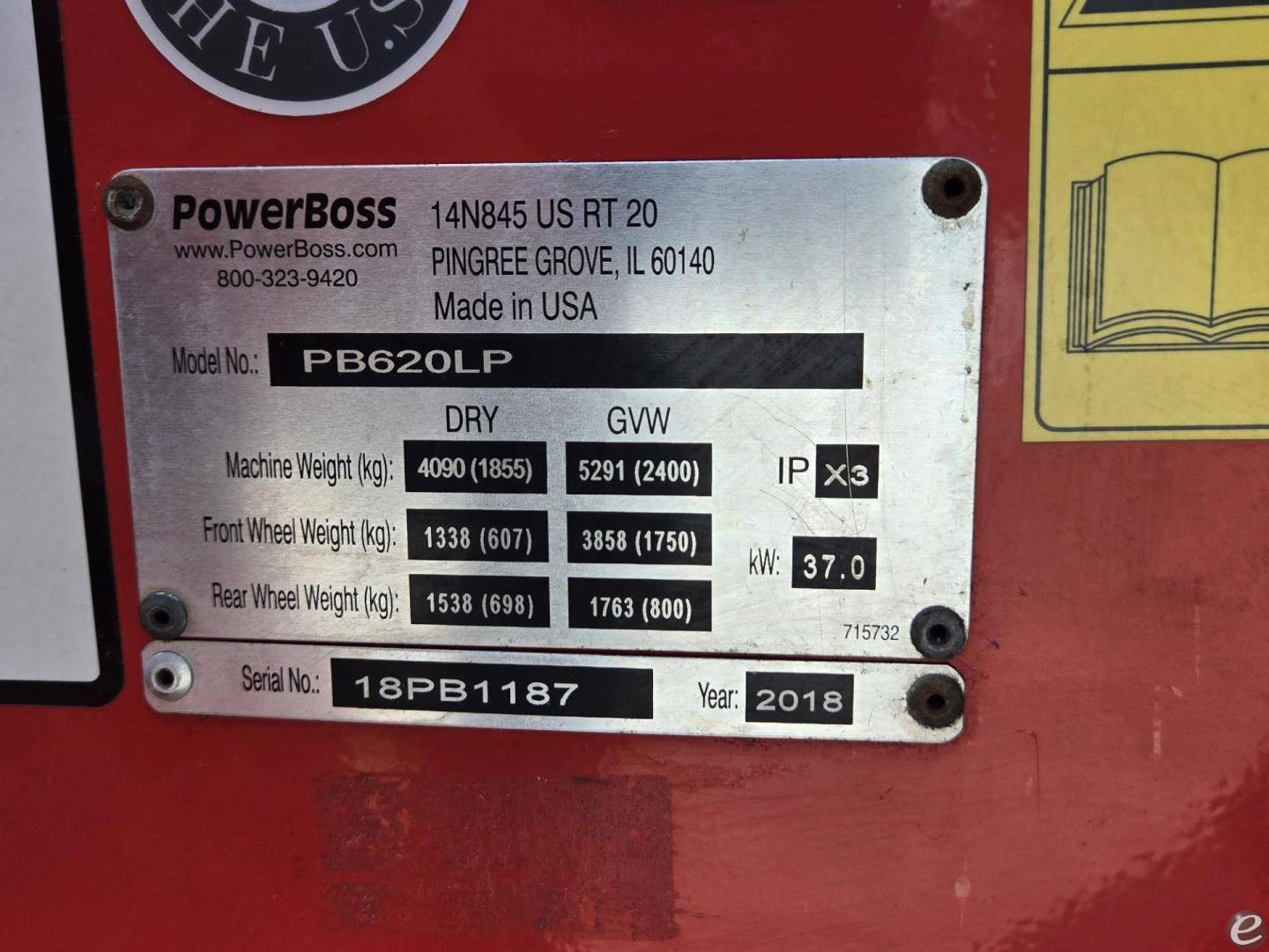 2018 Power Boss PB620LP