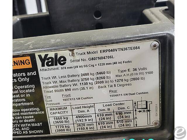 2013 Yale ERP040VT