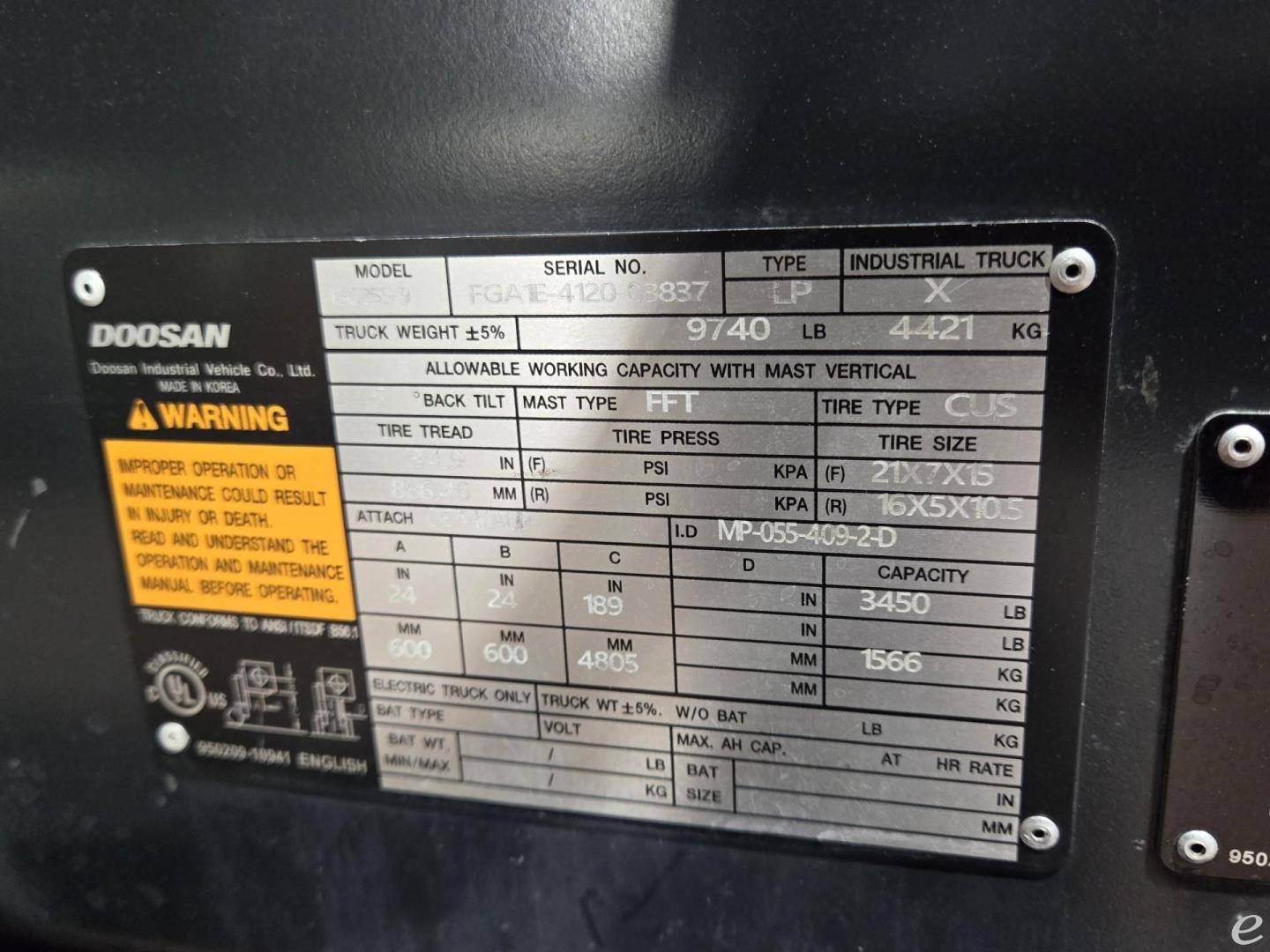 2024 Doosan GC25S-9