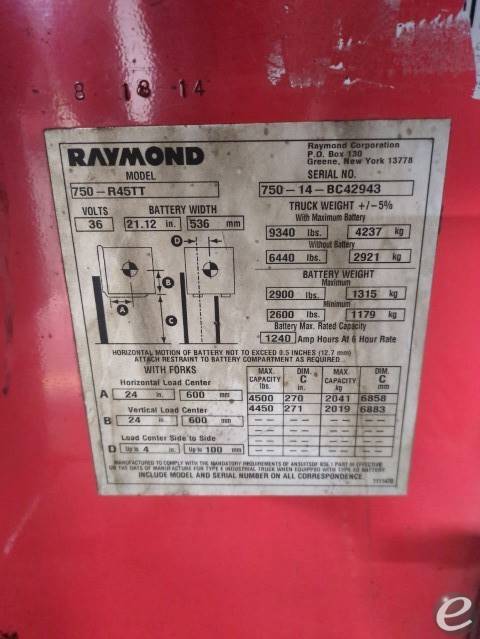 2014 Raymond 750-R45TT